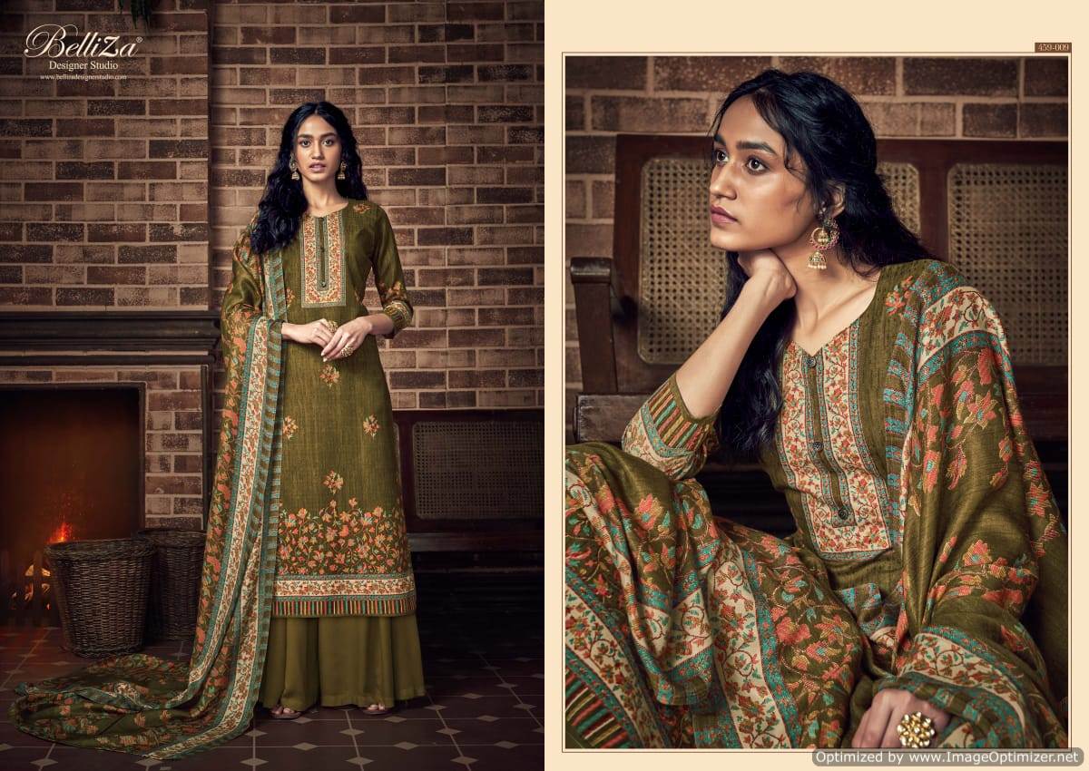 Belliza Presents  Ruhani Designer Dress Material