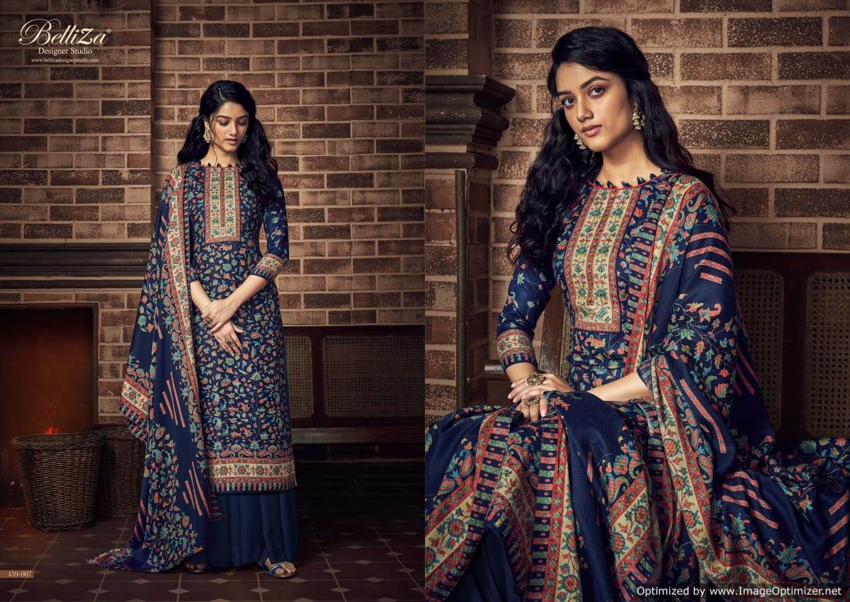 Belliza Presents  Ruhani Designer Dress Material