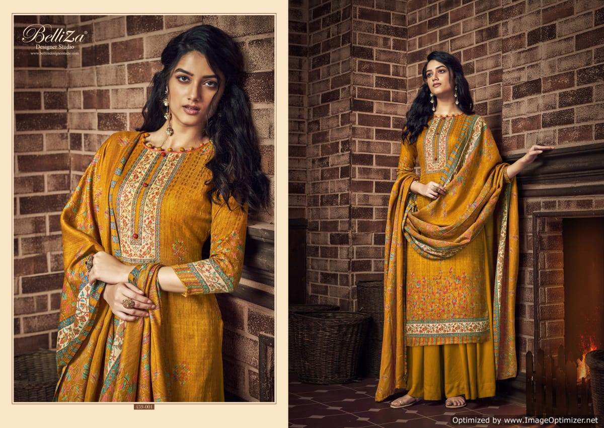 Belliza Presents  Ruhani Designer Dress Material