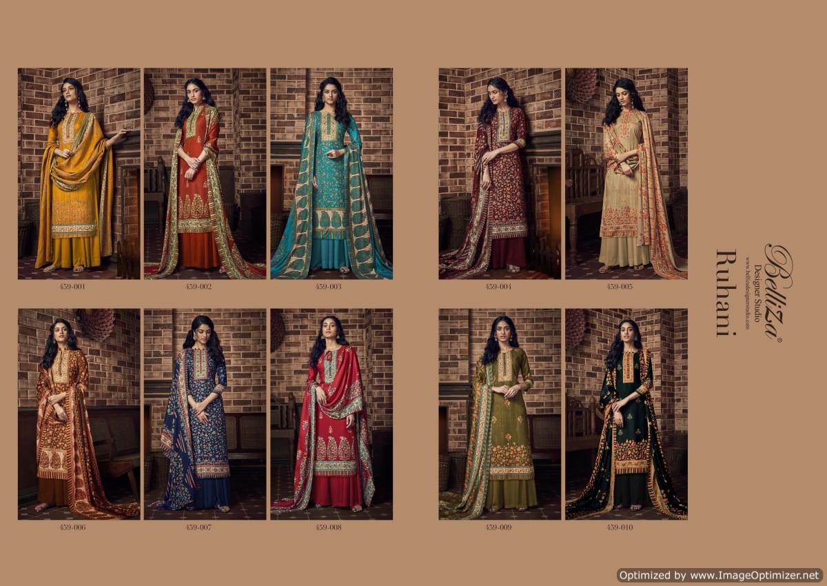 Belliza Presents  Ruhani Designer Dress Material