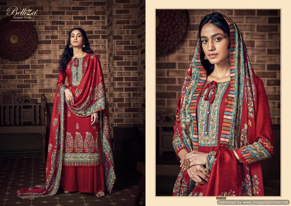 Belliza Presents  Ruhani Designer Dress Material