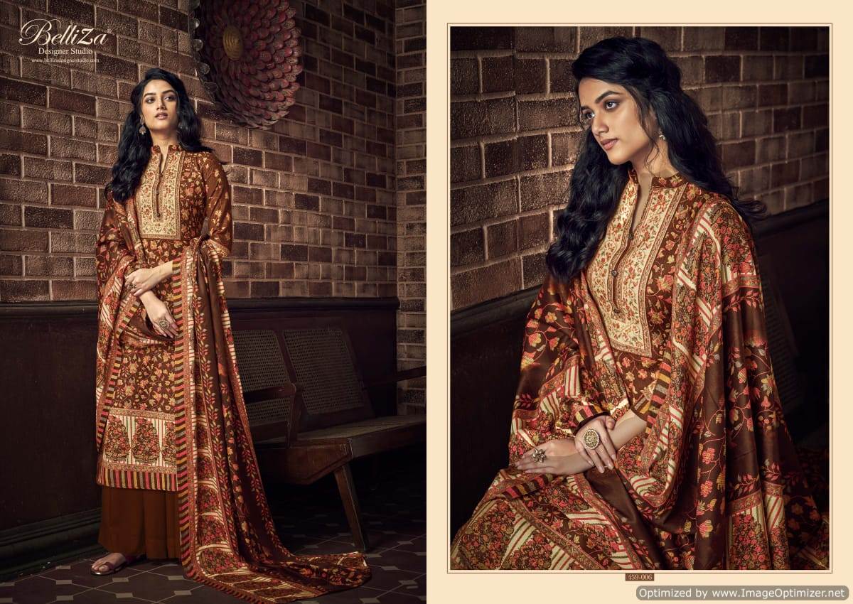 Belliza Presents  Ruhani Designer Dress Material