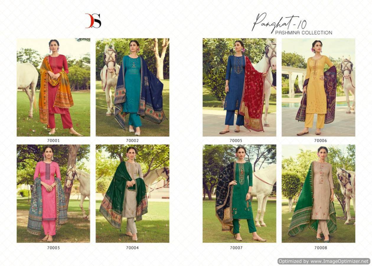 Deepsy  Presents Panghat Vol 10 Pashmina Collection Material