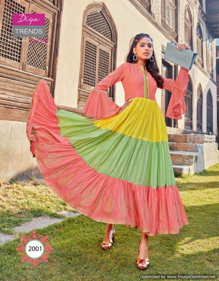 Diya Trends Presents Florence Vol 2 Festive Wear Designer Kurti With Bottom