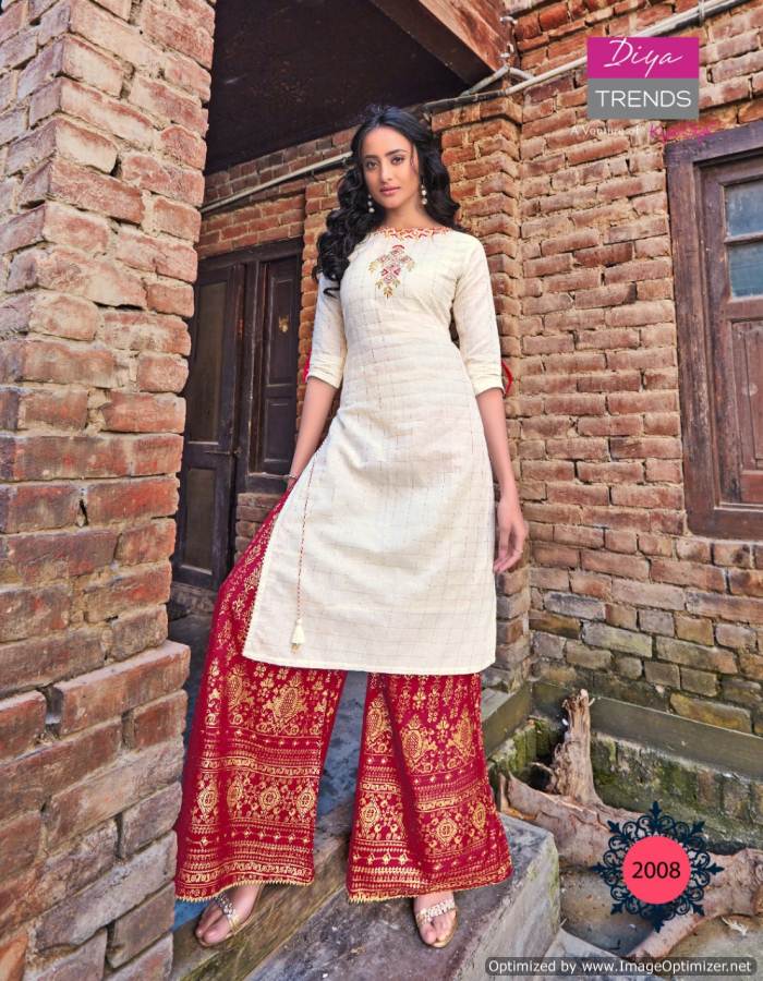 Diya Trends Presents Florence Vol 2 Festive Wear Designer Kurti With Bottom