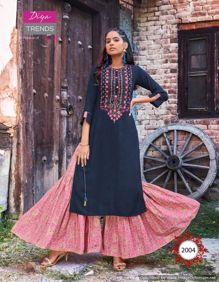 Diya Trends Presents Florence Vol 2 Festive Wear Designer Kurti With Bottom
