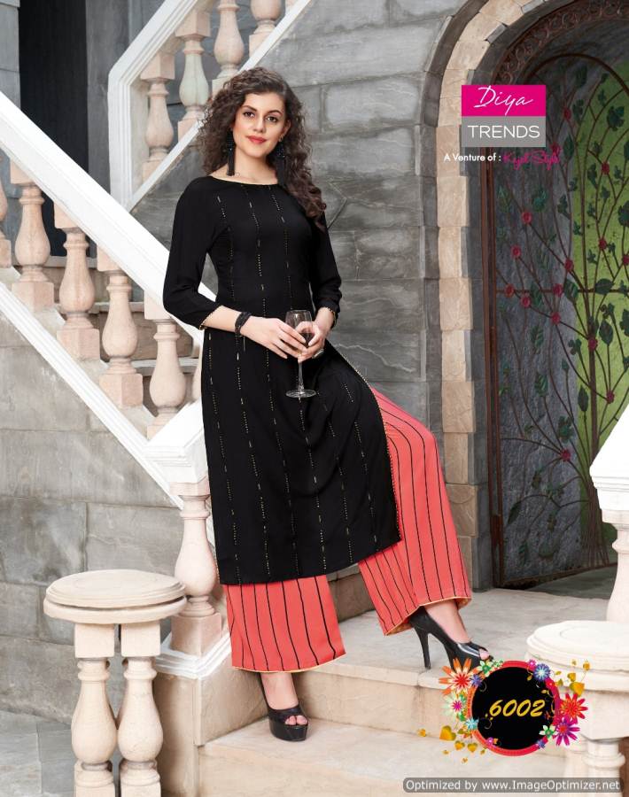 Diya Trends Presents  Bibas  Vol 6 Casual Wear Kurti With Bottom