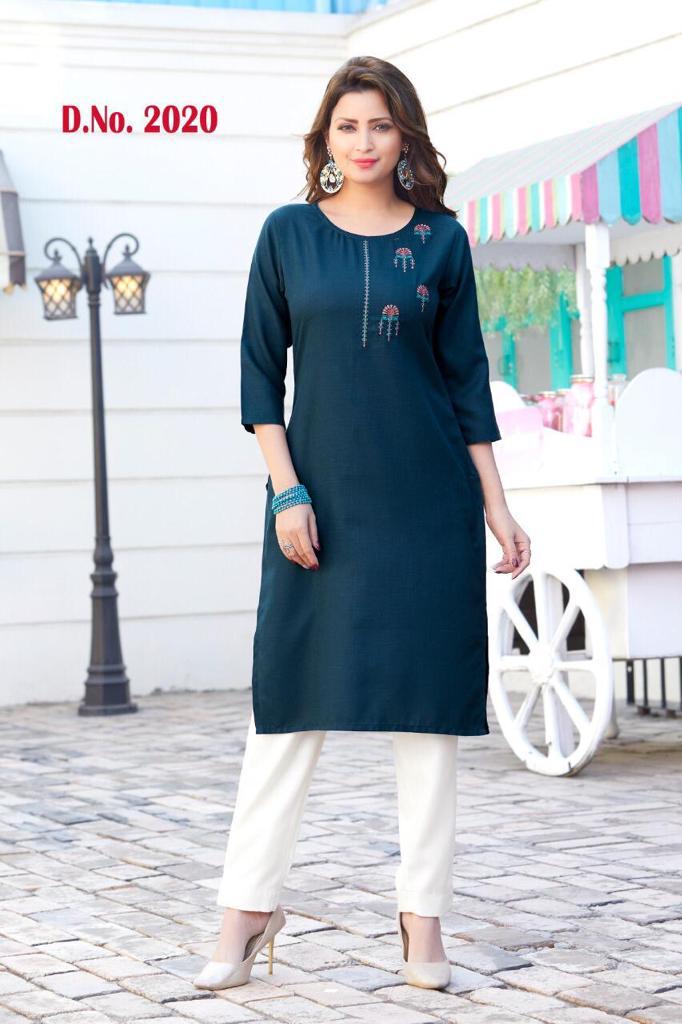 Fc Presents Trendy 2020 Casual Wear Kurtis Collection