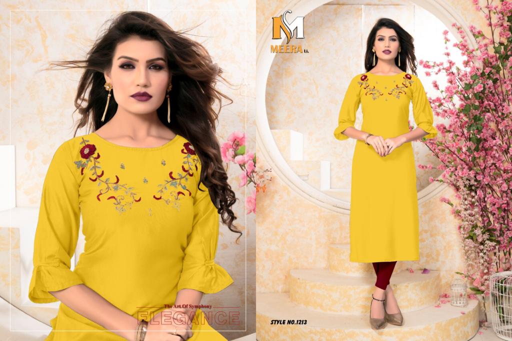 Fc Presents Meerali Sk-1 Casual Wear Kurtis Collection