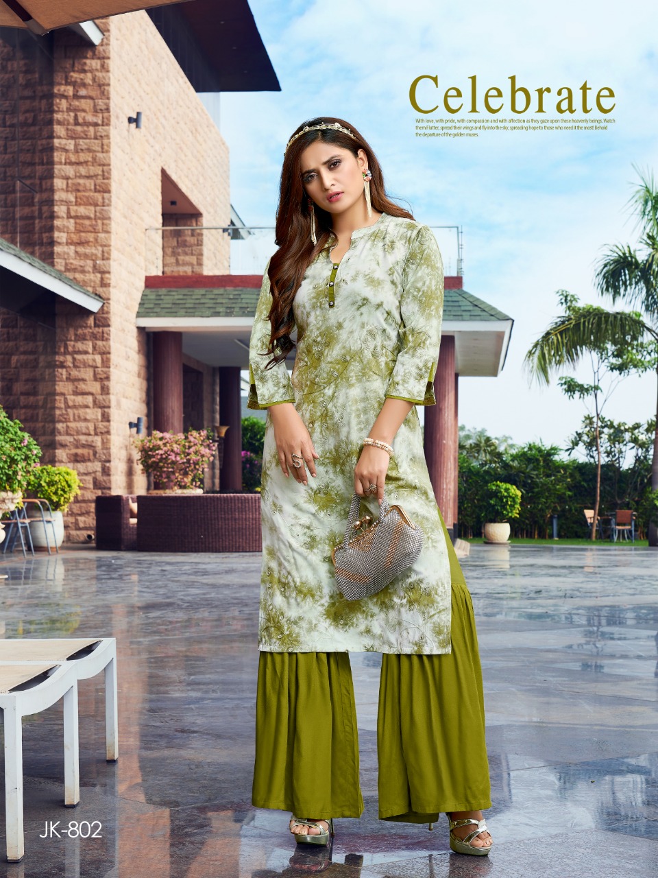 Fiesta Presents Mistee  Exclusive  Kurti With Sharara
