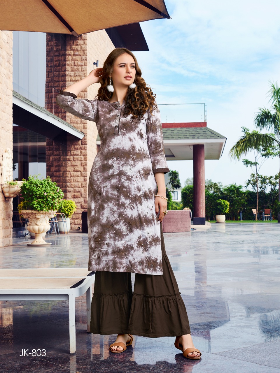 Fiesta Presents Mistee  Exclusive  Kurti With Sharara