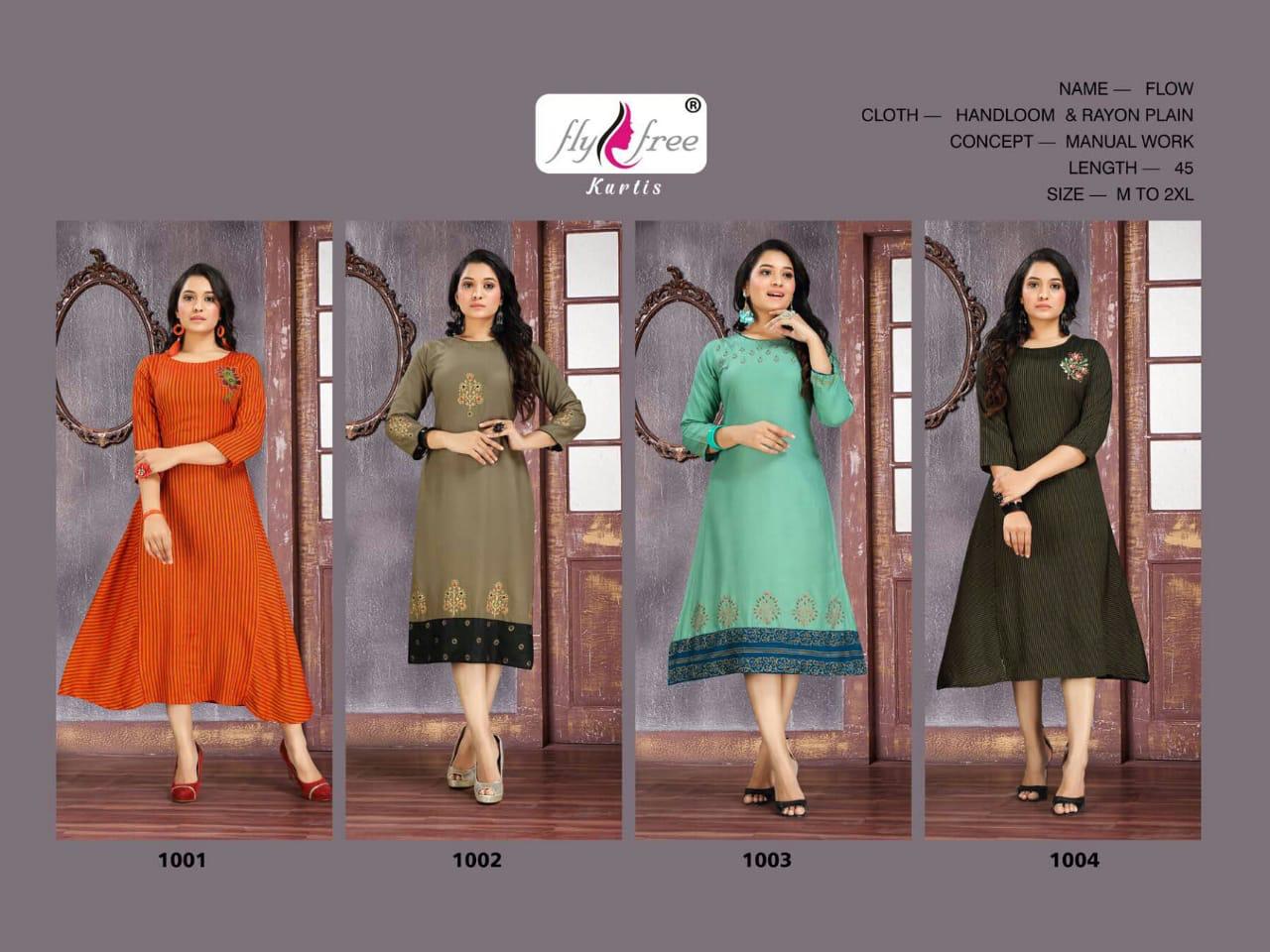 Fly Free Presents Flow Kurti Collection