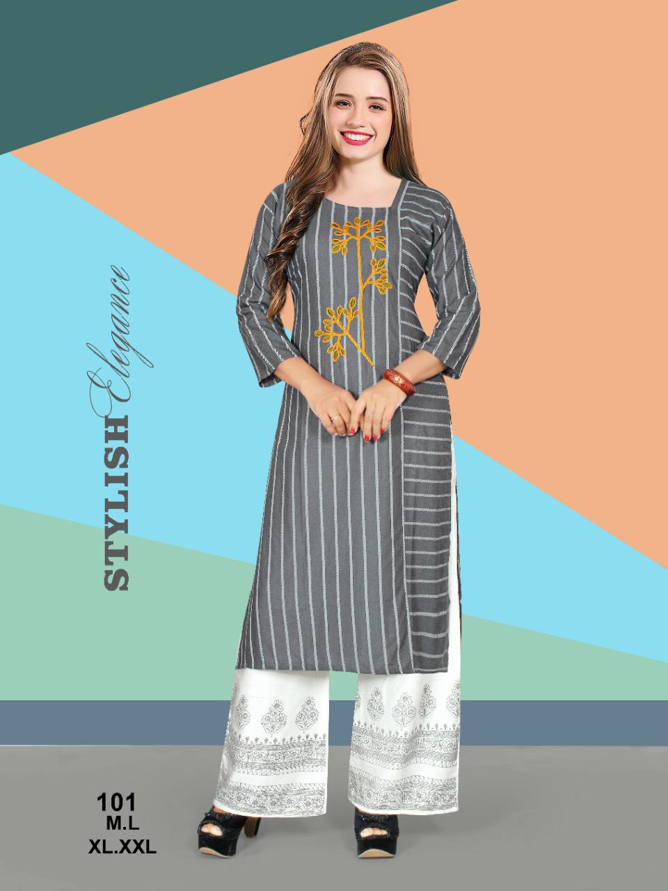 Ft  Presents Plazo Masti  Printed Kurti With Bottom