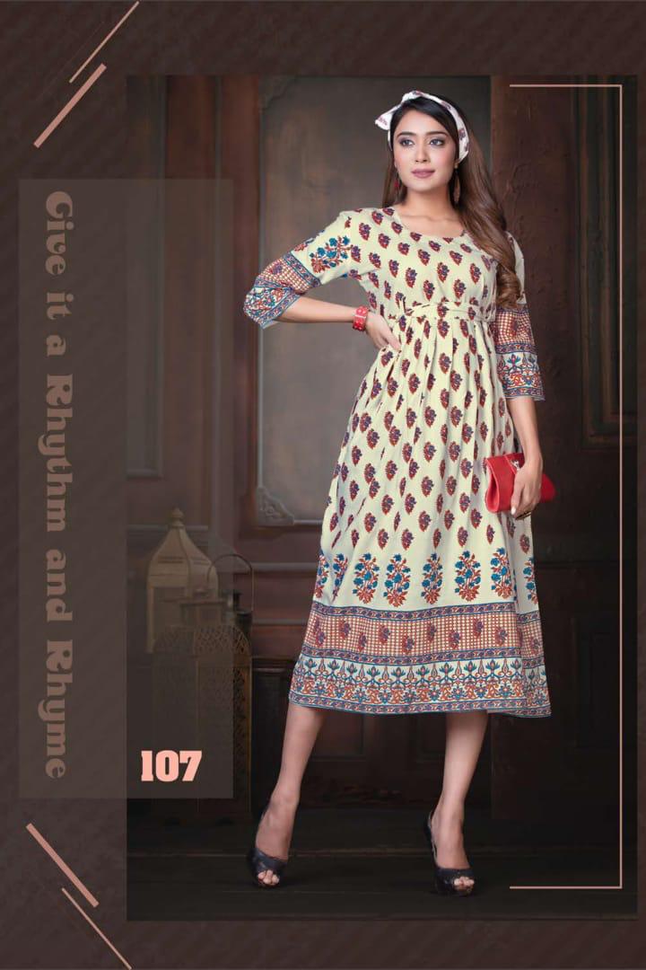 Ft  Presents Sweet Queen Casual Wear Round Kurti Collection