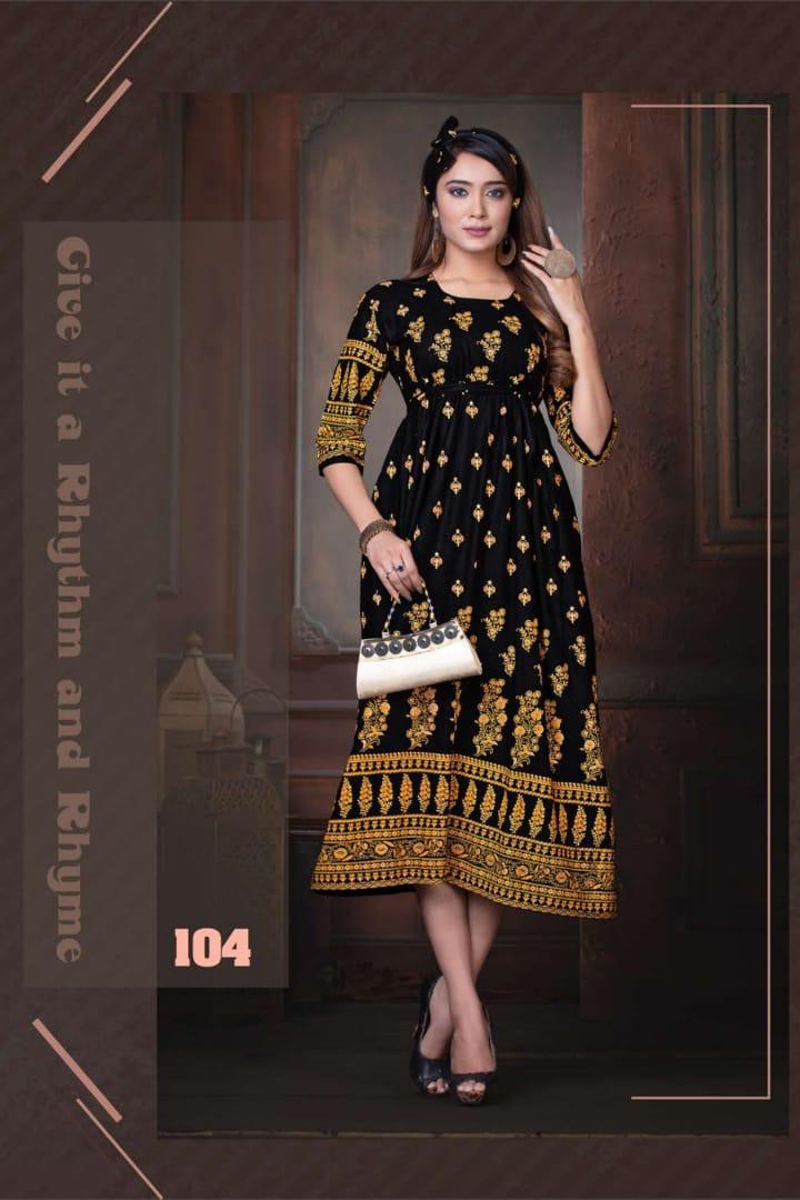 Ft  Presents Sweet Queen Casual Wear Round Kurti Collection