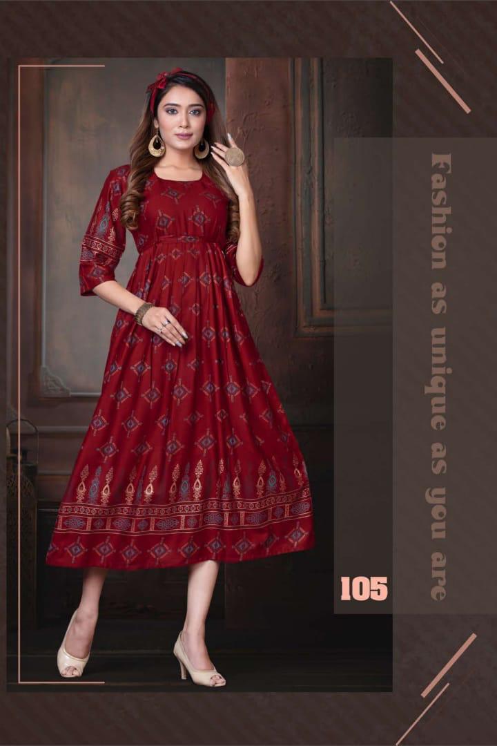 Ft  Presents Sweet Queen Casual Wear Round Kurti Collection