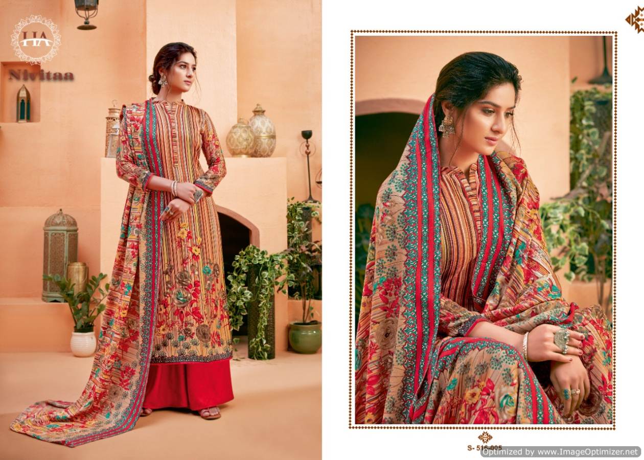 Harshit Presents Nivitaa  Designer Dress Material