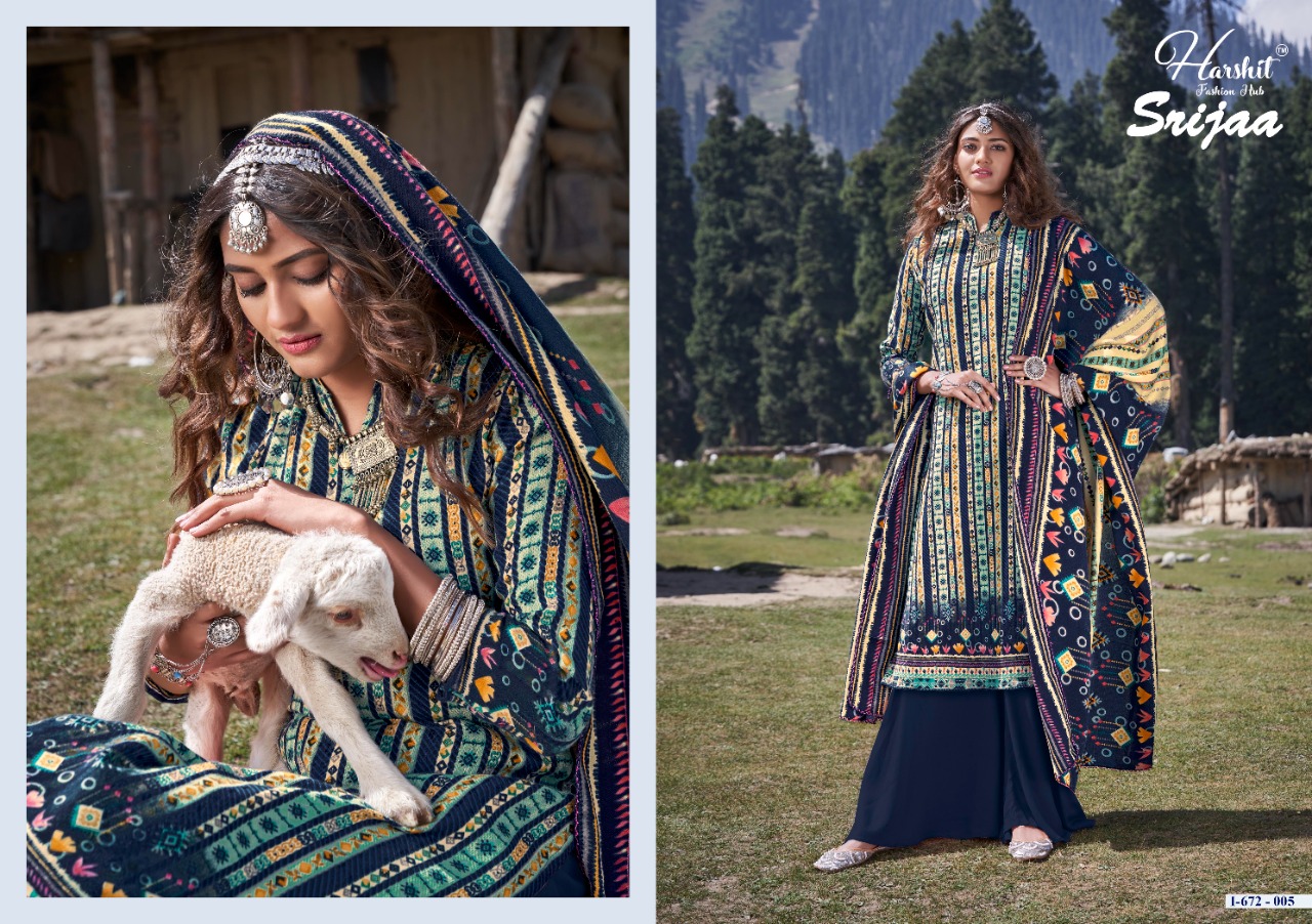 Harshit Presents Srijaa Designer Dress Material