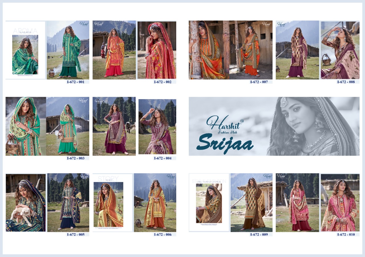 Harshit Presents Srijaa Designer Dress Material