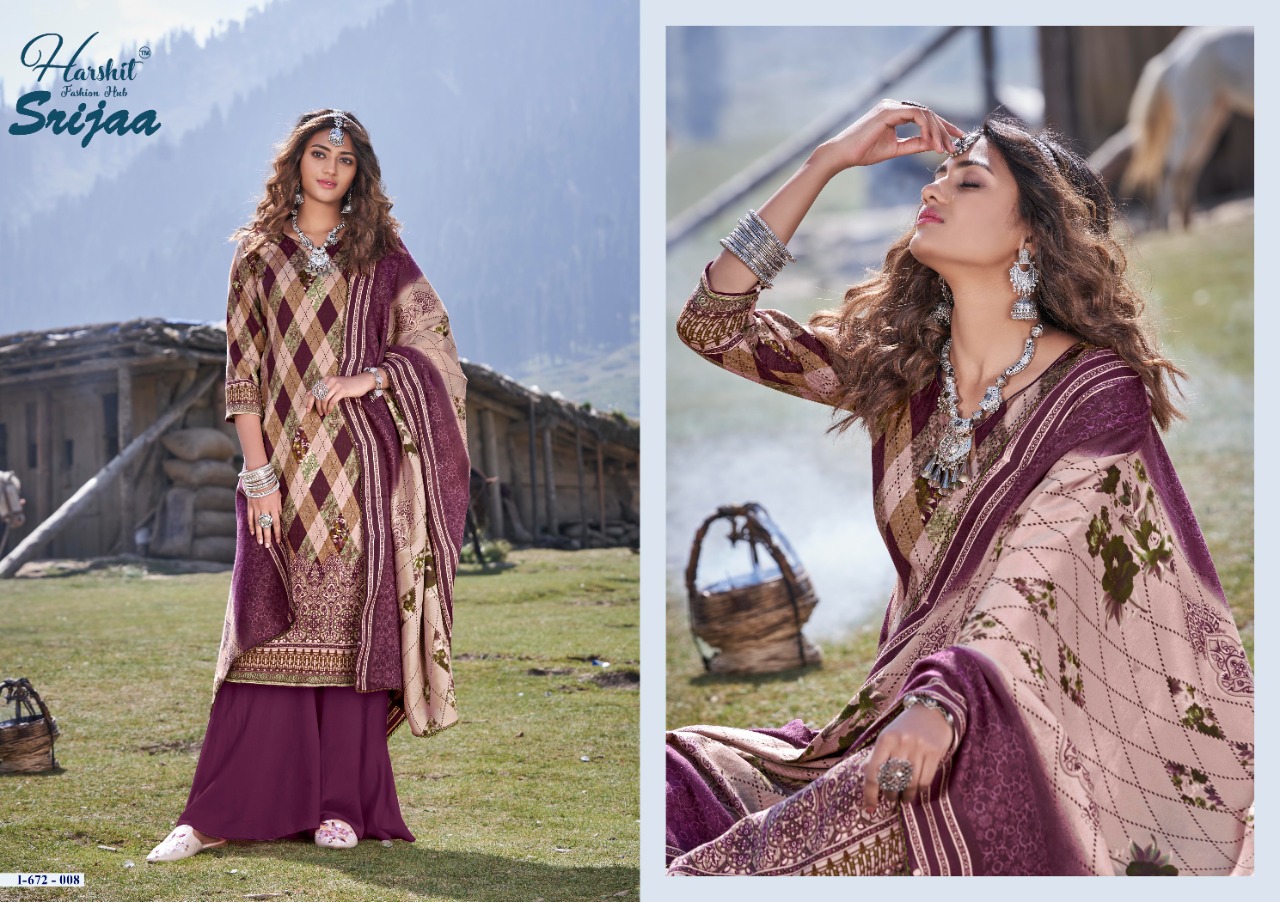 Harshit Presents Srijaa Designer Dress Material