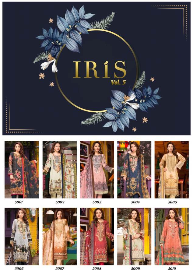 Iris Vol  5 Karachi Dress Material