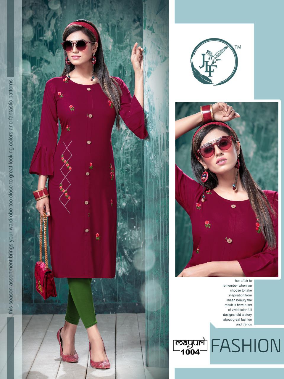 Jlf Presents  Mayuri Casual Wear Kurti Collection