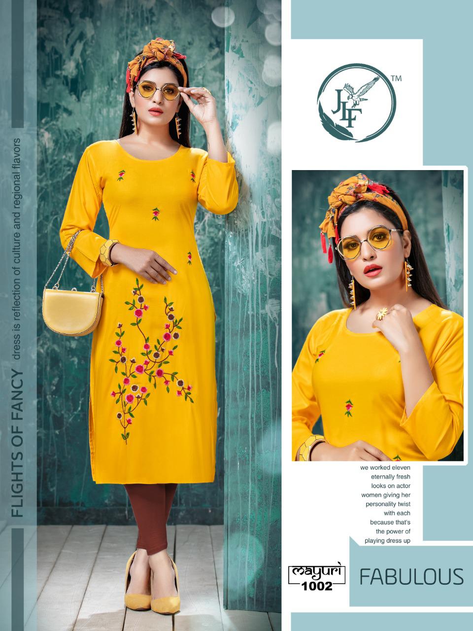 Jlf Presents  Mayuri Casual Wear Kurti Collection