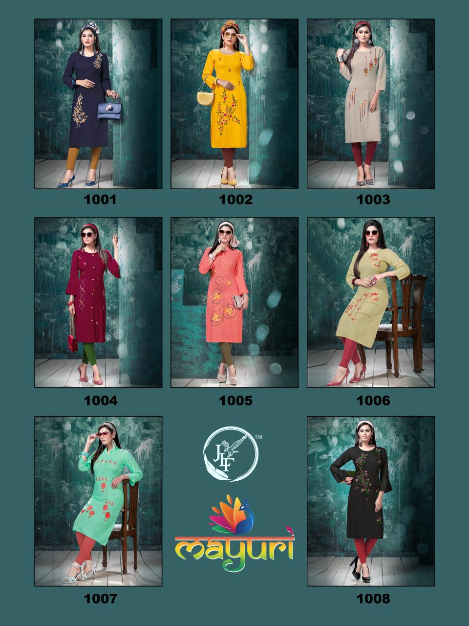 Jlf Presents  Mayuri Casual Wear Kurti Collection