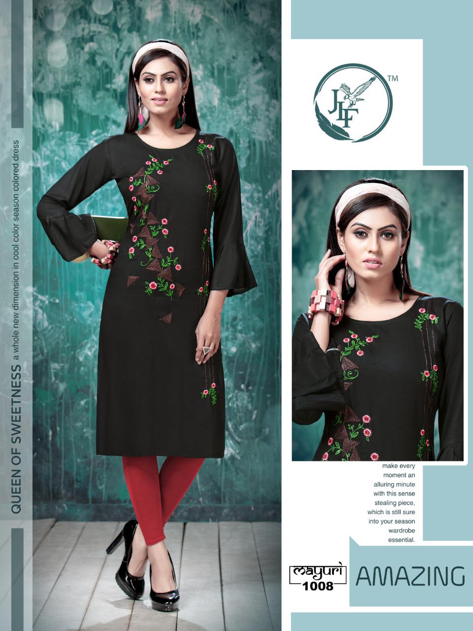 Jlf Presents  Mayuri Casual Wear Kurti Collection
