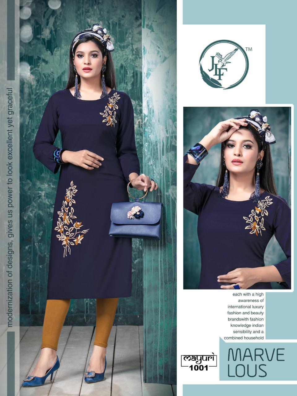 Jlf Presents  Mayuri Casual Wear Kurti Collection