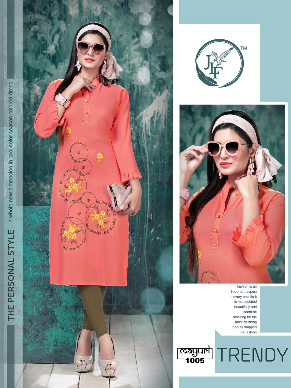 Jlf Presents  Mayuri Casual Wear Kurti Collection