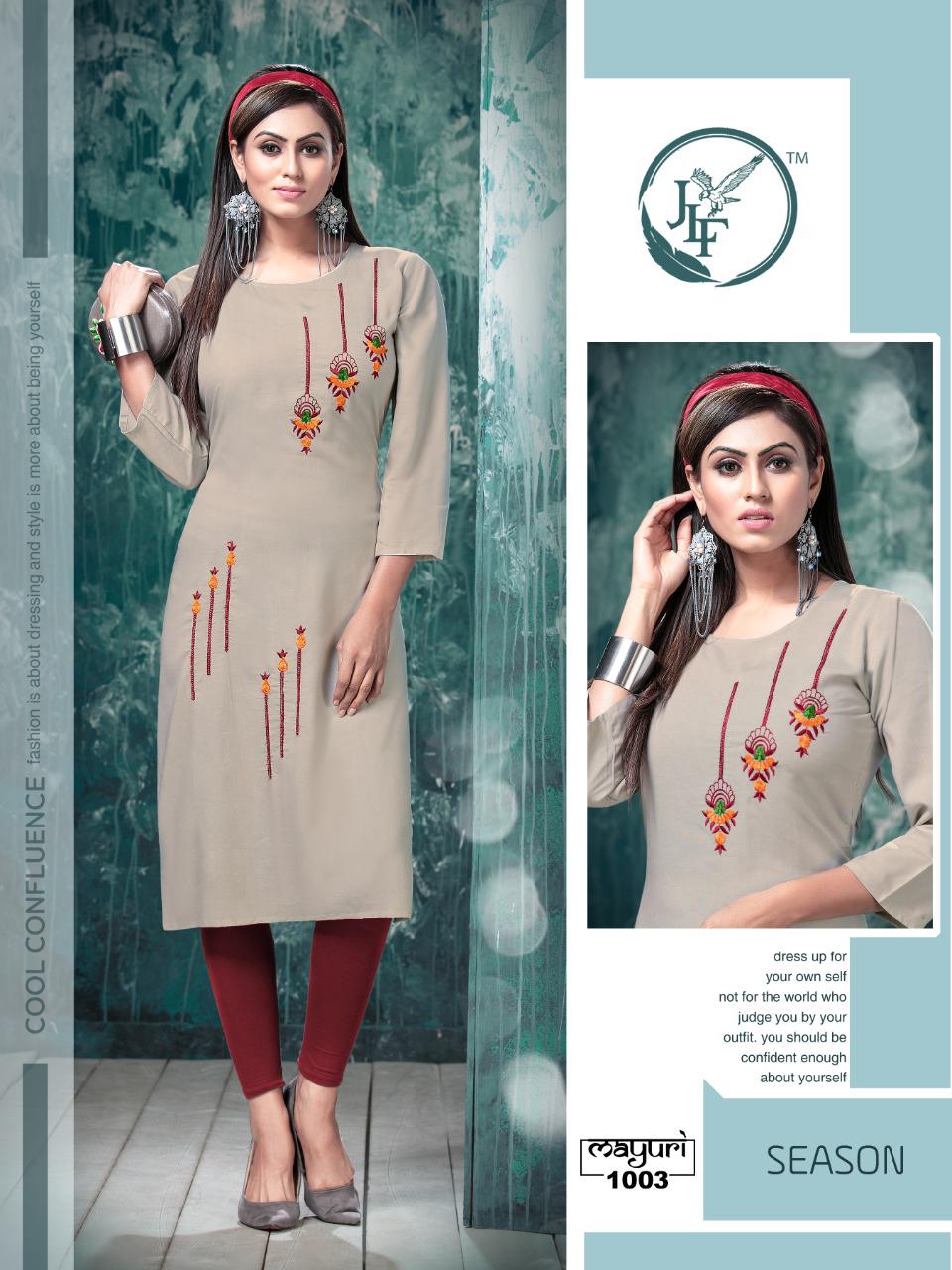 Jlf Presents  Mayuri Casual Wear Kurti Collection
