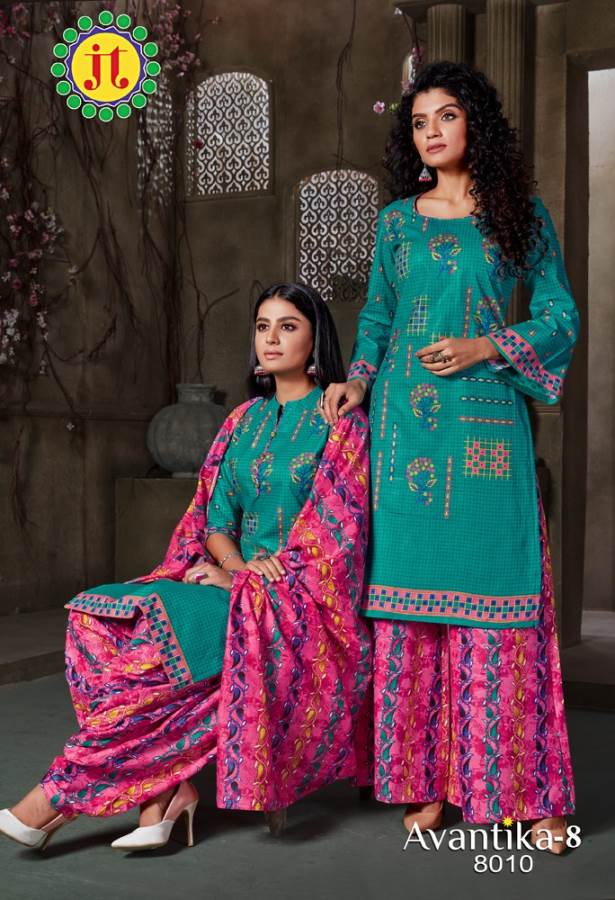 Jt Presents Avantika Vol 8 Printed Dress Material