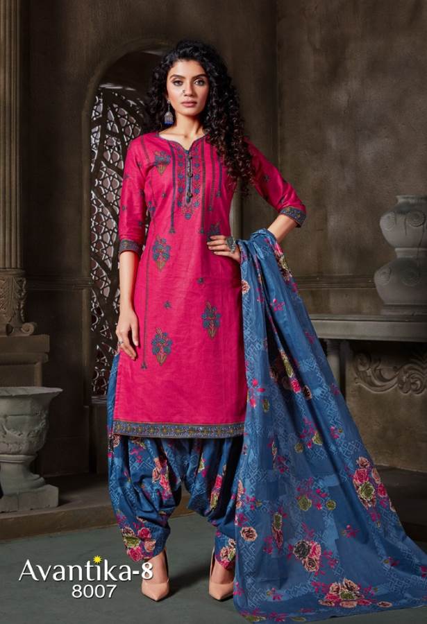 Jt Presents Avantika Vol 8 Printed Dress Material