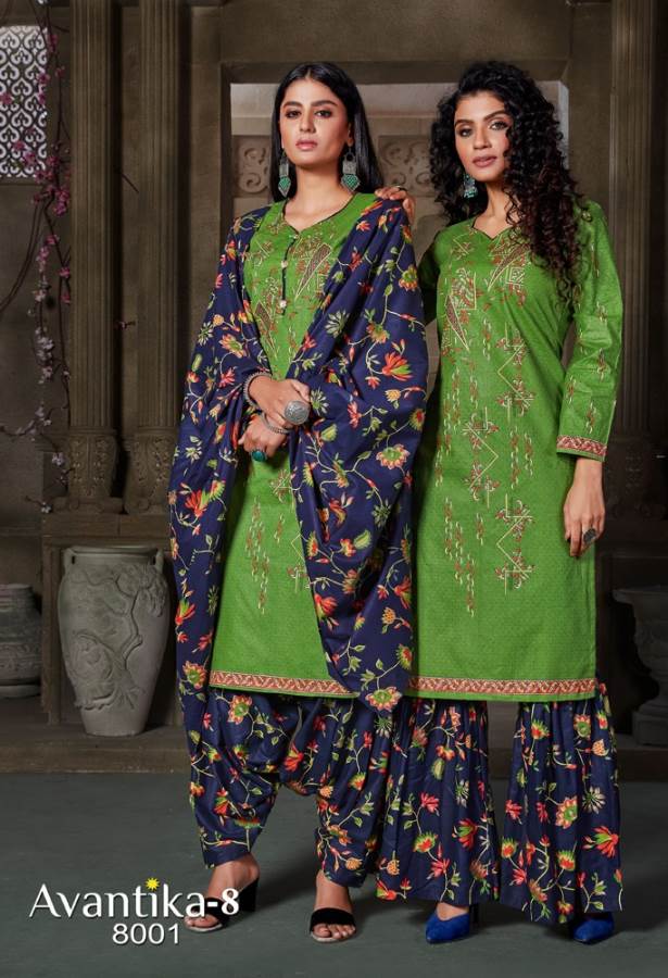 Jt Presents Avantika Vol 8 Printed Dress Material