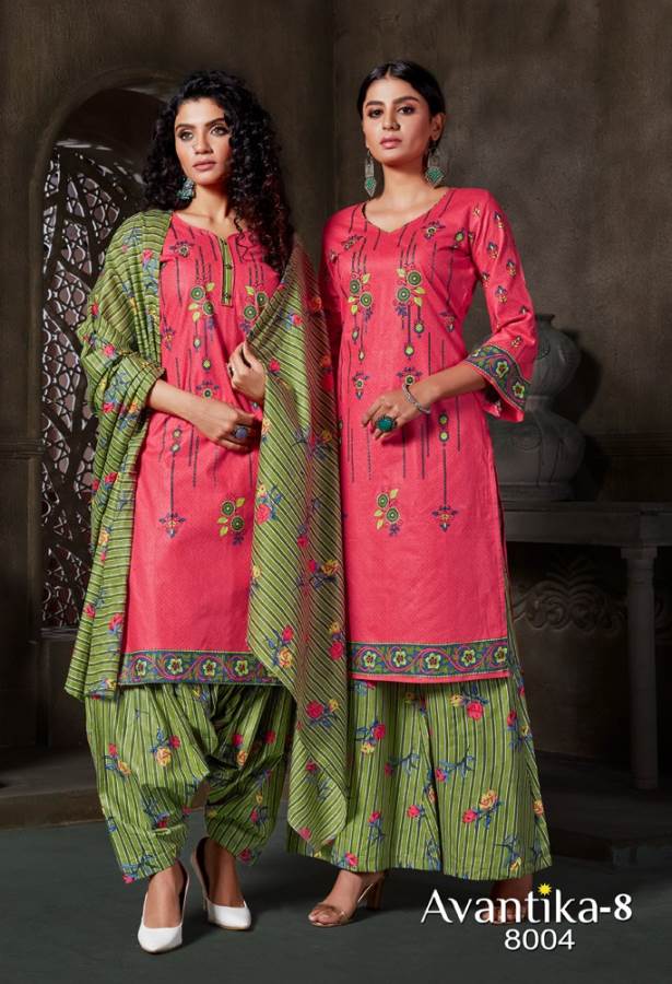 Jt Presents Avantika Vol 8 Printed Dress Material