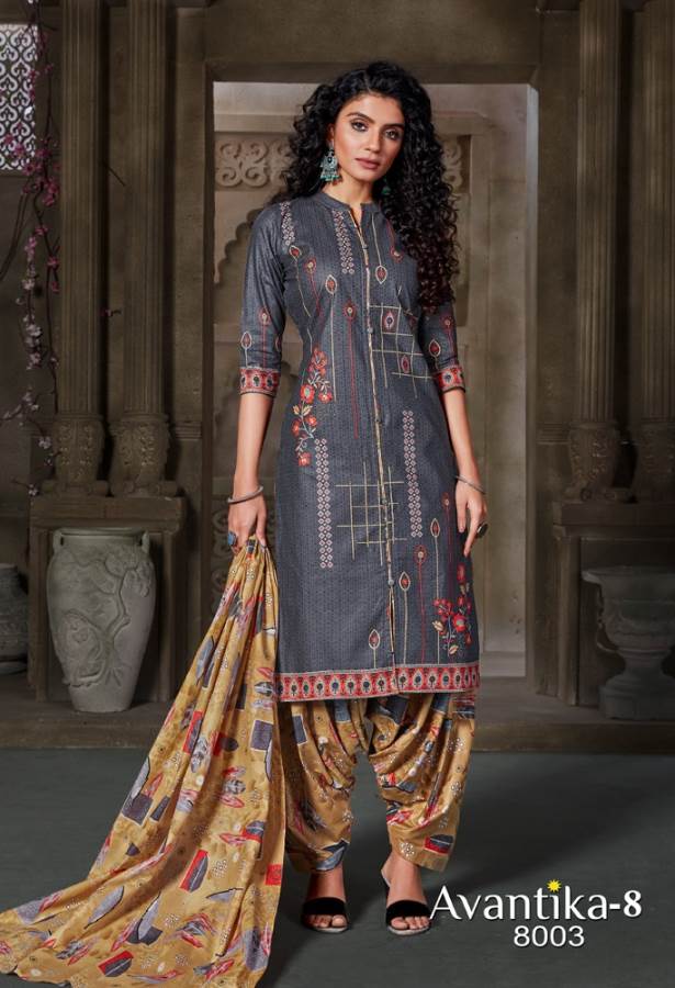 Jt Presents Avantika Vol 8 Printed Dress Material