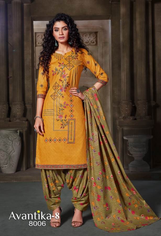 Jt Presents Avantika Vol 8 Printed Dress Material
