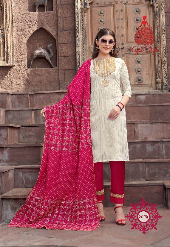Kajal Style Presents Gulzar Vol  4  Classy Look Ready Made Collection