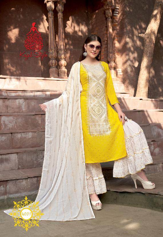 Kajal Style Presents Gulzar Vol  4  Classy Look Ready Made Collection