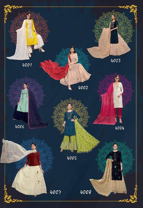 Kajal Style Presents Gulzar Vol  4  Classy Look Ready Made Collection