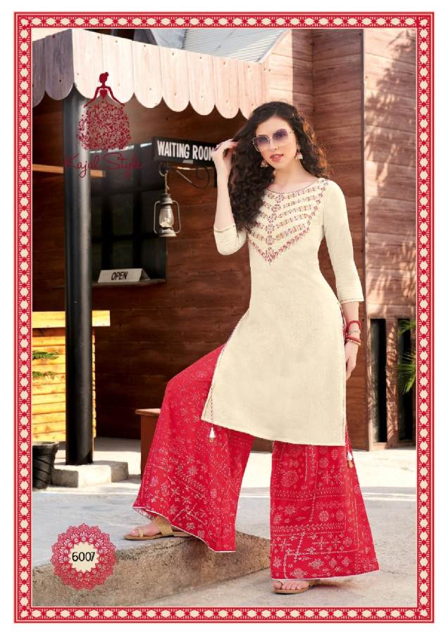 Kajal Style  Presents Fashion Label Vol 6 Kurti With Bottom