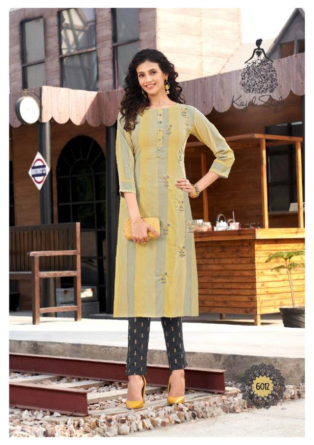 Kajal Style  Presents Fashion Label Vol 6 Kurti With Bottom