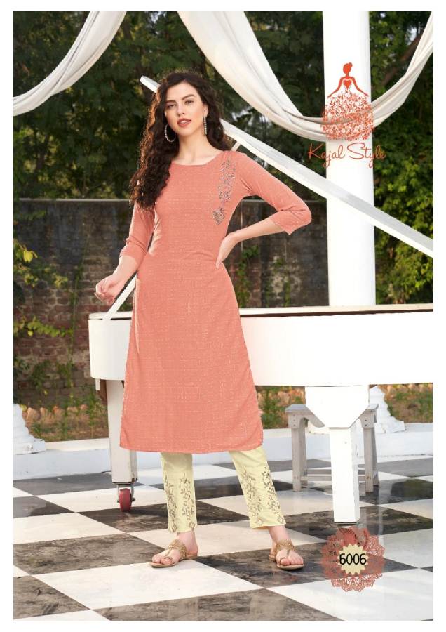 Kajal Style  Presents Fashion Label Vol 6 Kurti With Bottom