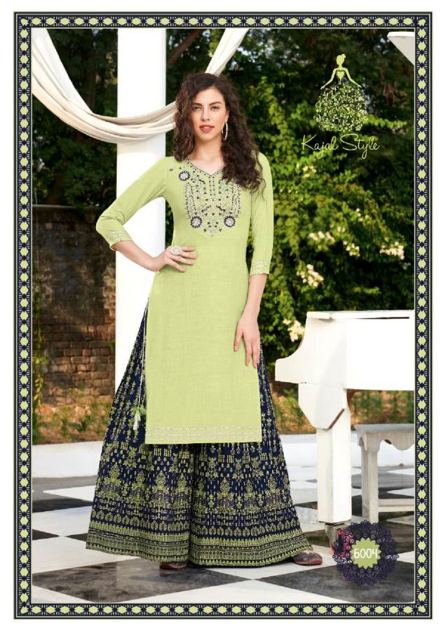 Kajal Style  Presents Fashion Label Vol 6 Kurti With Bottom