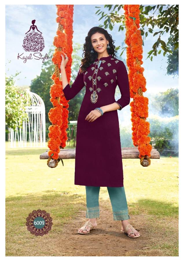 Kajal Style  Presents Fashion Label Vol 6 Kurti With Bottom