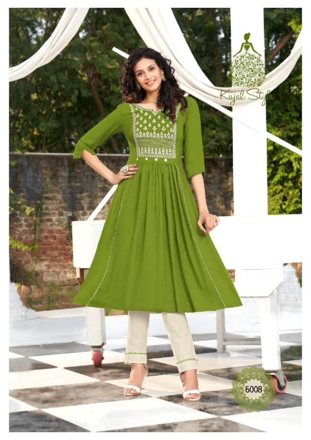 Kajal Style  Presents Fashion Label Vol 6 Kurti With Bottom