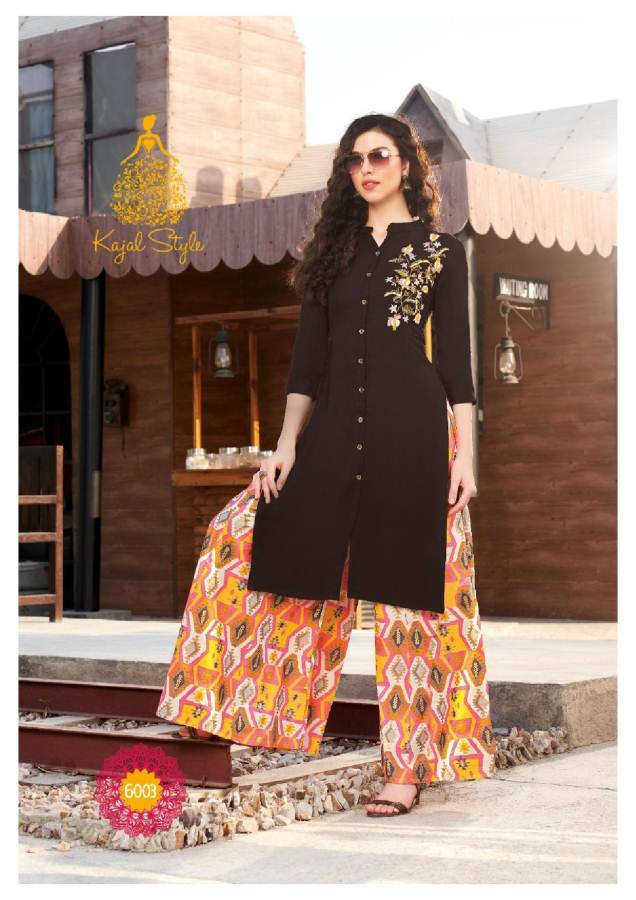 Kajal Style  Presents Fashion Label Vol 6 Kurti With Bottom