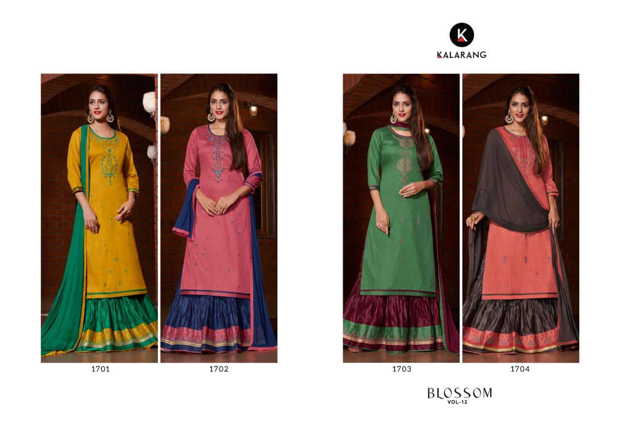 Kalarang Presents Blossom Vol 12  Designer  Salwar Suits