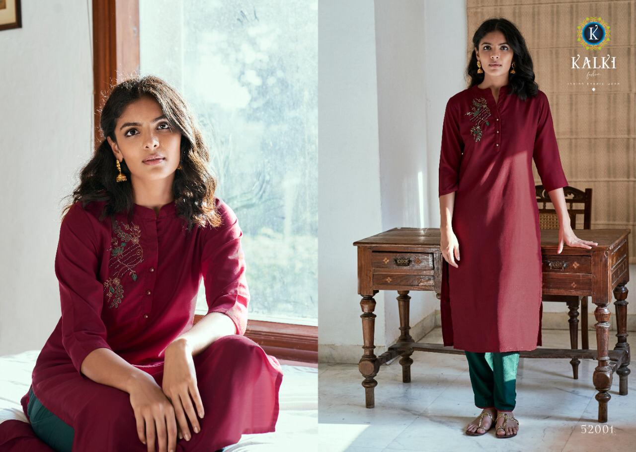 Kalki  Presents Sunehri Vol 3 Stylish Kurti With Bottom Collection